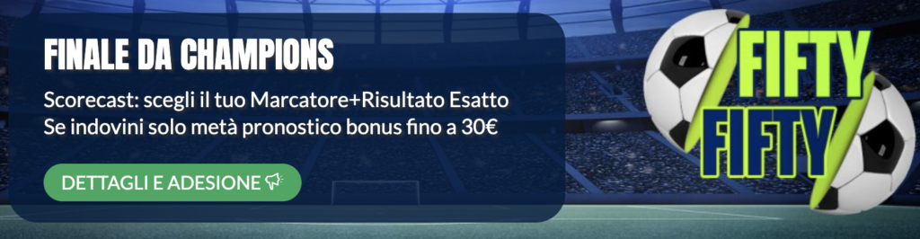 Bonus Fifty Fifty per Manchester City Chelsea